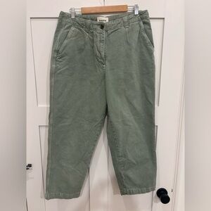 Boden High Waist Olive Green Pant